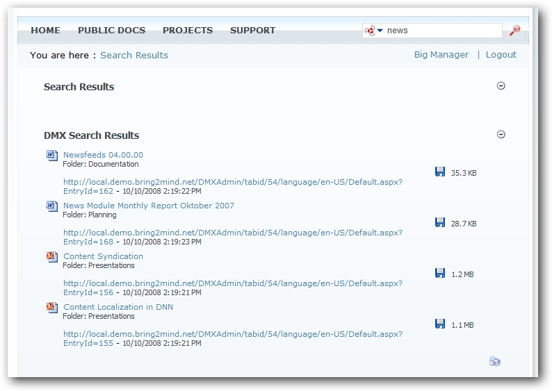 Search Results